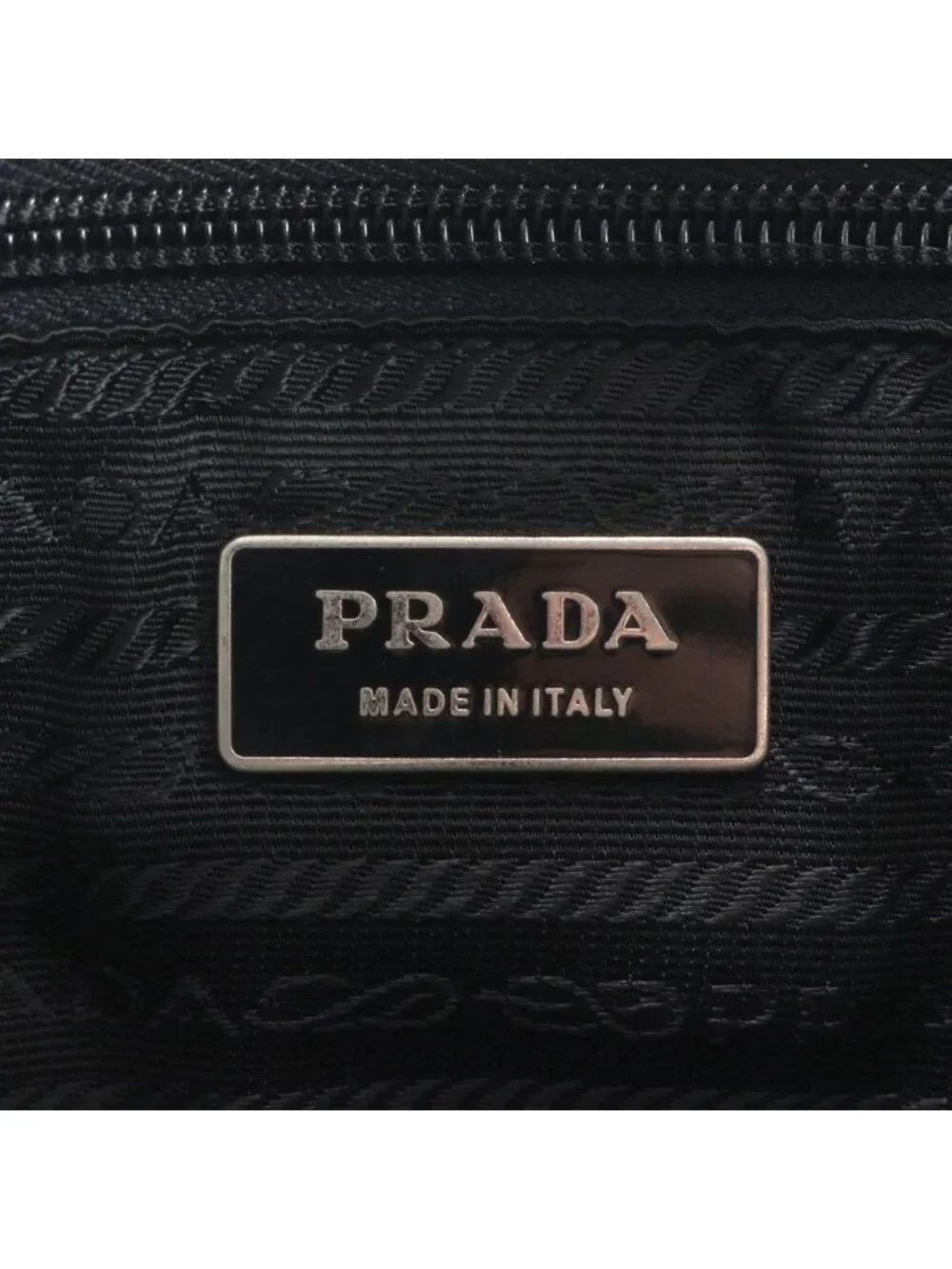 Prada White Tessuto Nylon Triangle Logo Leather Shoulder Bag Crossbody